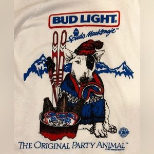Vintage 1987 Bud Light Spuds Mackenzie The Original Party Animal Sweatshirt